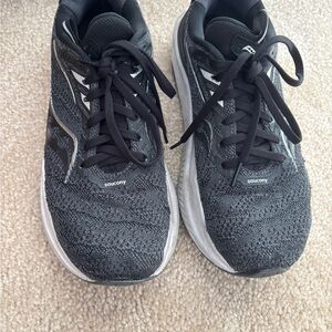 Saucony Black and Gray Athletic Sneakers